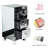 12.81'' W Glass Nightstand