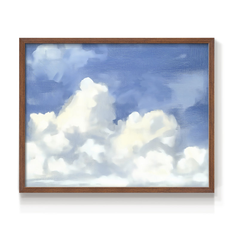Série paysage - L III - Reproduction encadrée - Restickable, 8" H x 10" W, Noyer