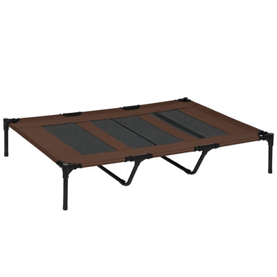 Elevated Dog Bed, Outdoor Raised Dog Bed, Portable Pet Cot, Metal Frame Breathable Mesh
