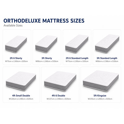 Bunk Bed Mattress, Orthopaedic 20cm Thick