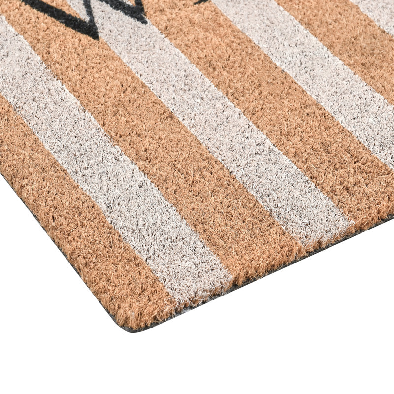 Non-Slip Striped Outdoor Doormat