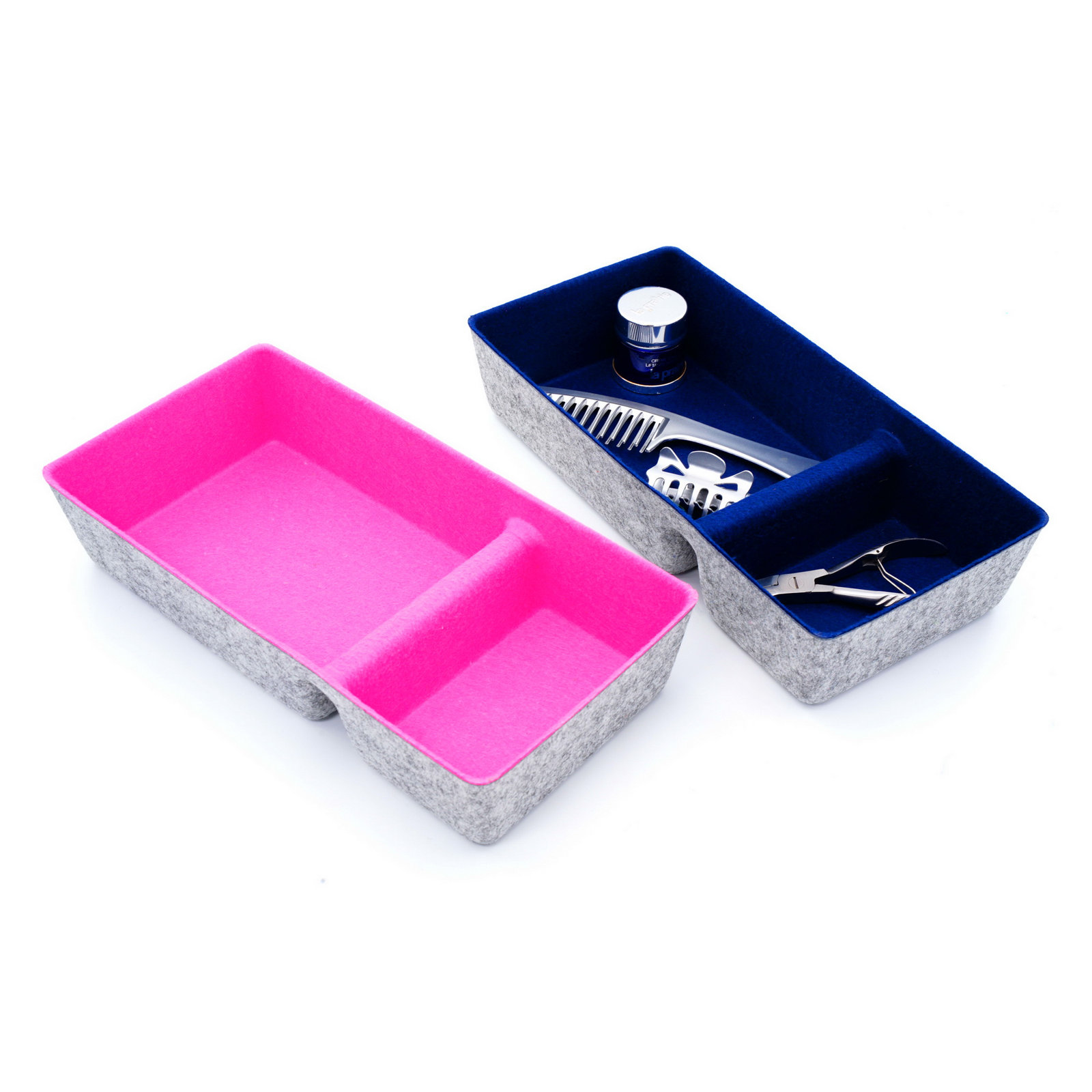 Anadi Organizer Set, Navy + hot pink