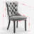 High-End Tufted Solid Wood Contemporary Velvet Upholstered Dining Chair With Wood Legs Nailhead Trim 2-Pcs Set-2019604435