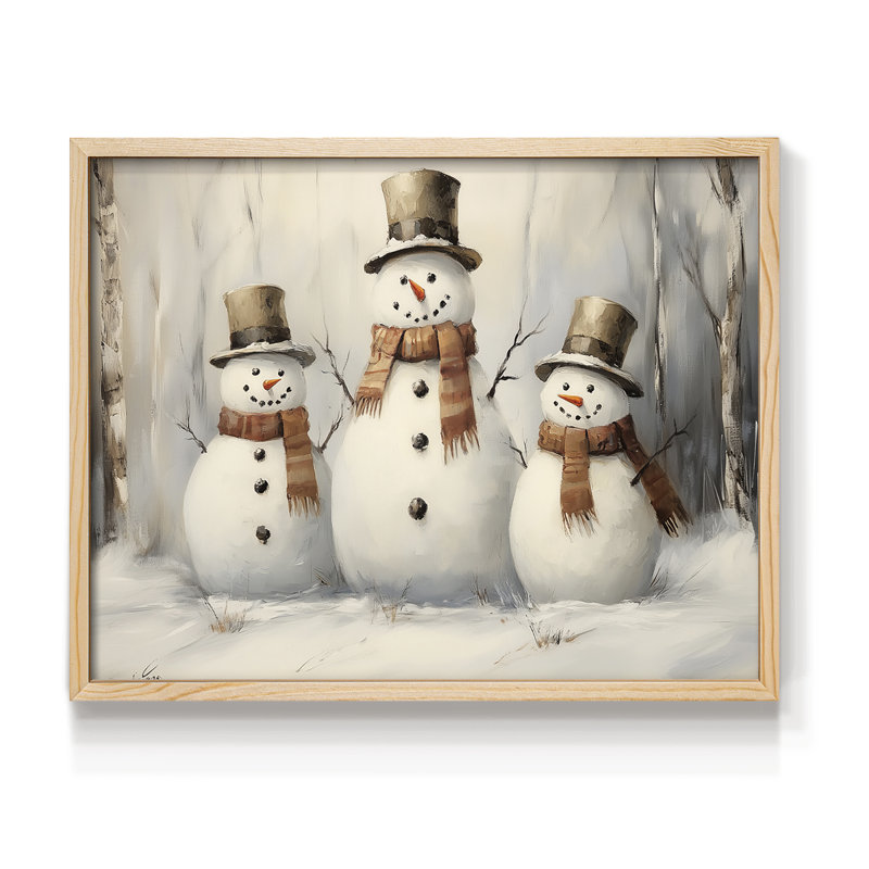 Art de Noël - CMXLI - Reproduction encadrée - Restickable, Naturel, H 11 po x l 14 po