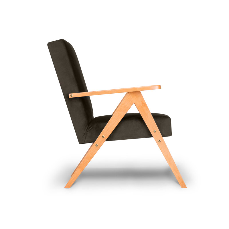 Upholstered Armchair, Brown