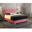 Lit double en similicuir rose Anvers-758511505-758511595