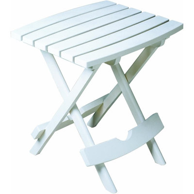 Manufacturing, White 8500-48-3700 Plastic Quik-fold Side Table