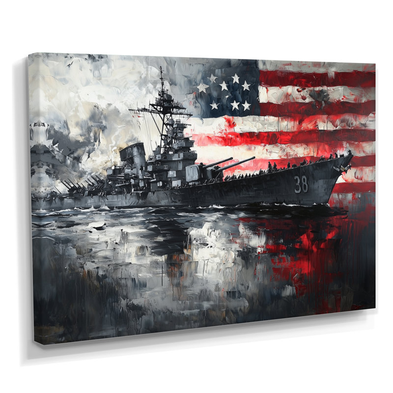 Kynzlei Pearl Harbor et Patriot Memories I - art mural États-Unis, H 24 po x l 32 po, Toile tendue, Ne s’applique pas