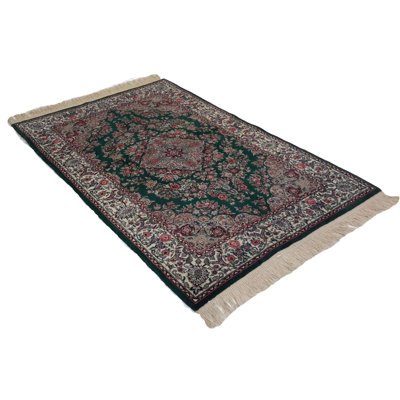 Canvello Hand Made Traditional Medallion Sino Tabriz Rug - 4'0'' X 6'0''