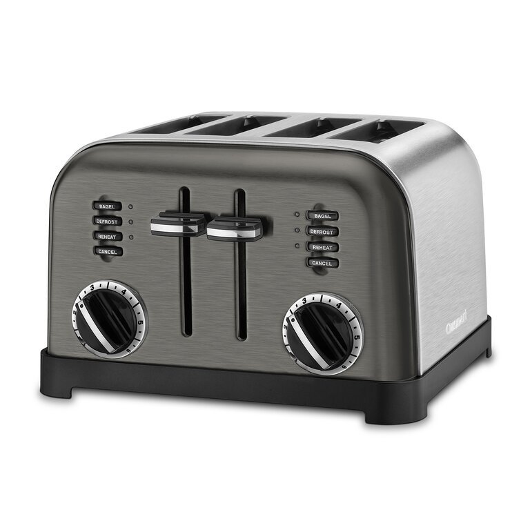 Cuisinart - 4-Slice Metal Classic Toaster (Black Stainless)