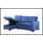 Upholstered Pull Out Sectional Sofa With Chaise
