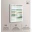 Décoration murale de salle de bain Coastal Mist Shadowbox par Art Remedy, cadre blanc, 30 x 45-1874968704-1874968707
