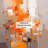 Orange Brown Shattered Realities - Modern Curtain - Velvet Room Darkening - 1 Panel-107826976