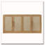 Buffet 67 po 4 portes en rotin