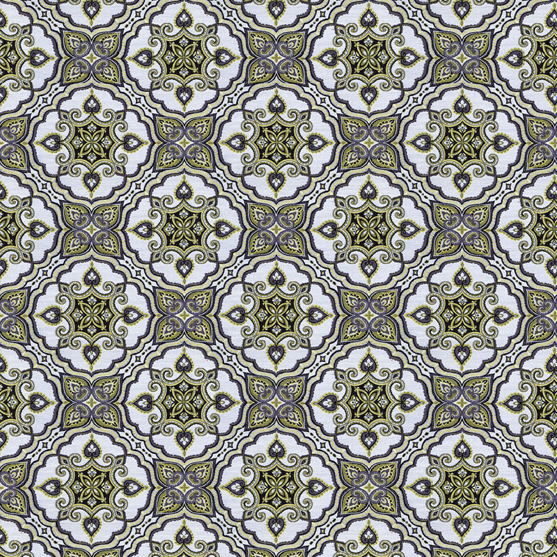 Tissu jacquard tissé Abbeyshea Canasta par The Yard, Citrine