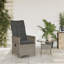  Chaise de jardin inclinable PE rotin gris, acier thermolaqué, polyester-1059932289-1059932293-1059932542