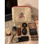 Trousse de maquillage portative pour chiot mignon de grande capacité avec trousse de voyage pour trousse de toilette en coton doux (trousse pilote grand + petit)