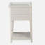 Carmona White 2-Drawer Tray Top Nightstand