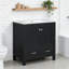 Bathroom Vanity with Single Sink, 2 Doors and a Drawer-1201052705