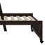 Lit superposé en bois avec 6 tiroirs et tablettes-129171306