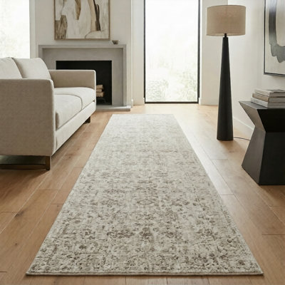 Tapis turc à motif abstrait moderne Sealy Easton, 3 pi x 10 pi
