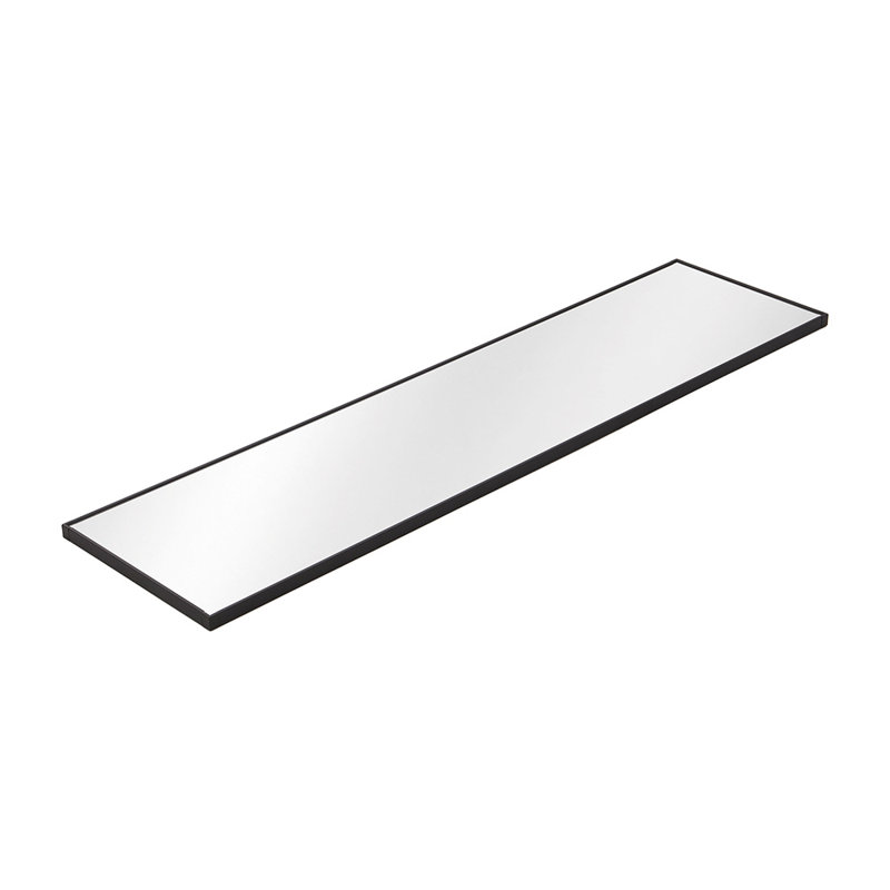 Metal Rectangle Mirror, Black