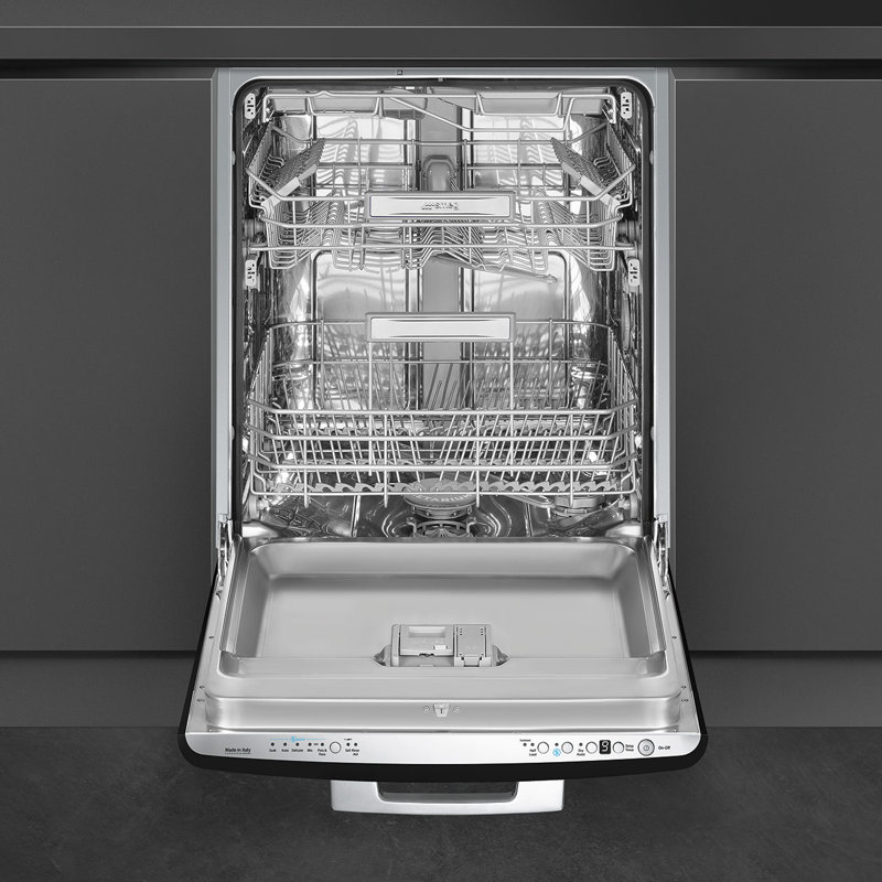 24" Smeg Retro Dishwasher, Black