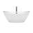 Dorrit 60" x 32" Freestanding Soaking Acrylic Bathtub with Faucet-127848348-108352105