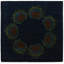 Tapis carré bleu marine Orlando