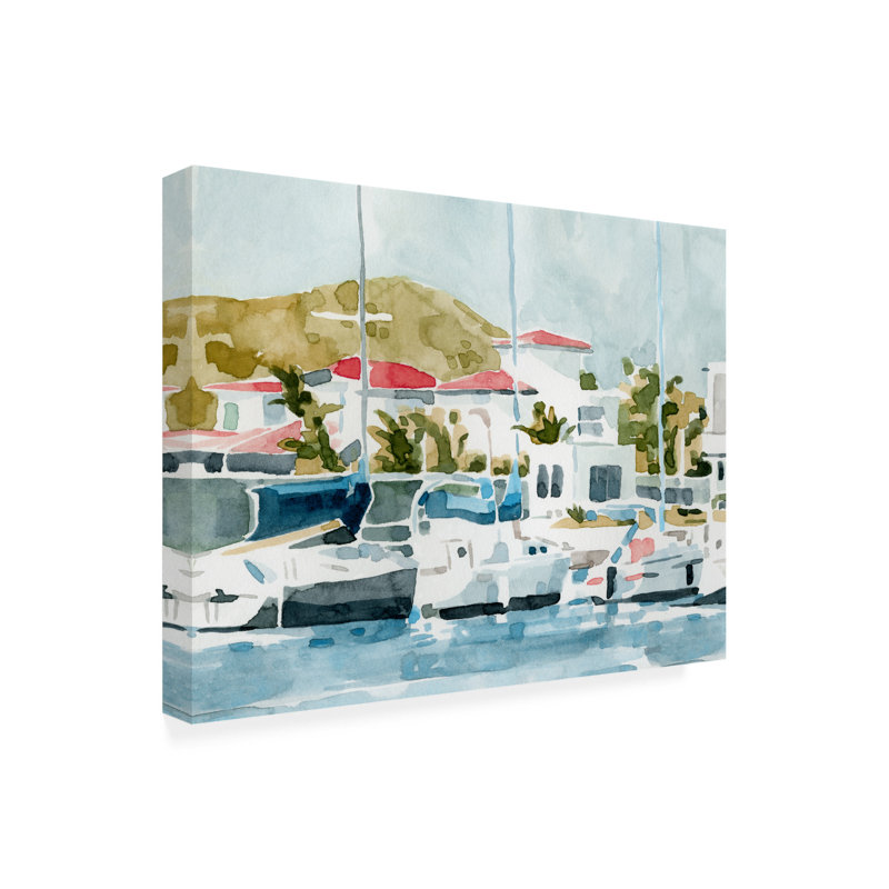 «Vintage Holiday I» par Emma Caroline - impression sur toile tendue, H 14 po x l 19 po x p 2 po