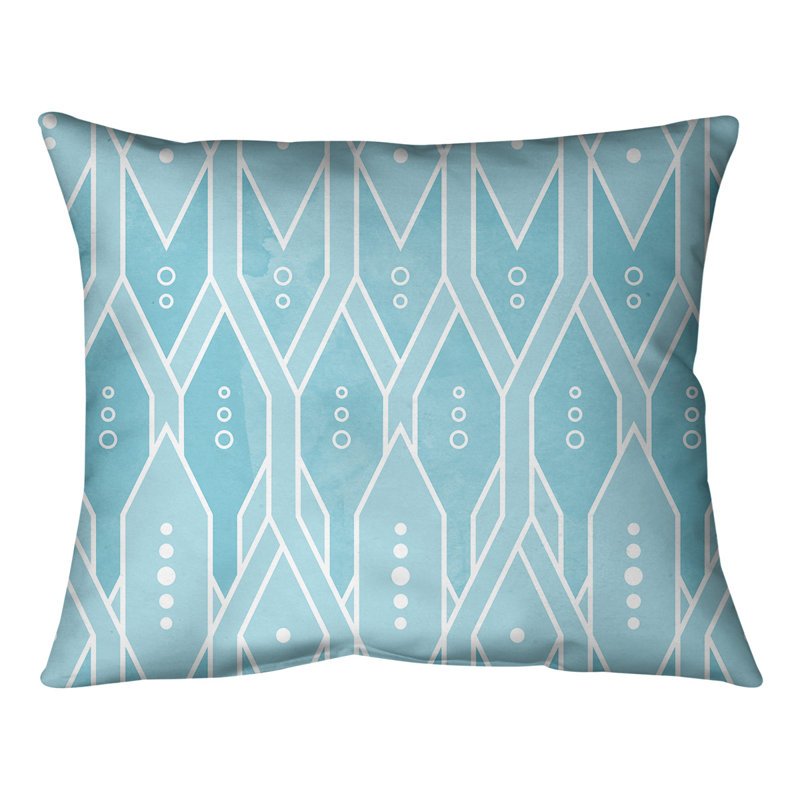 Coussin lombaire, 10 po x 14 po, Duvet synthétique, Bleu sarcelle