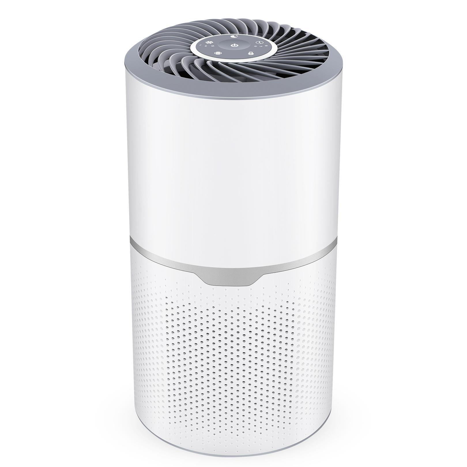 Homdox Tabletop Air Purifier with True HEPA Filter for 226 Cubic Feet