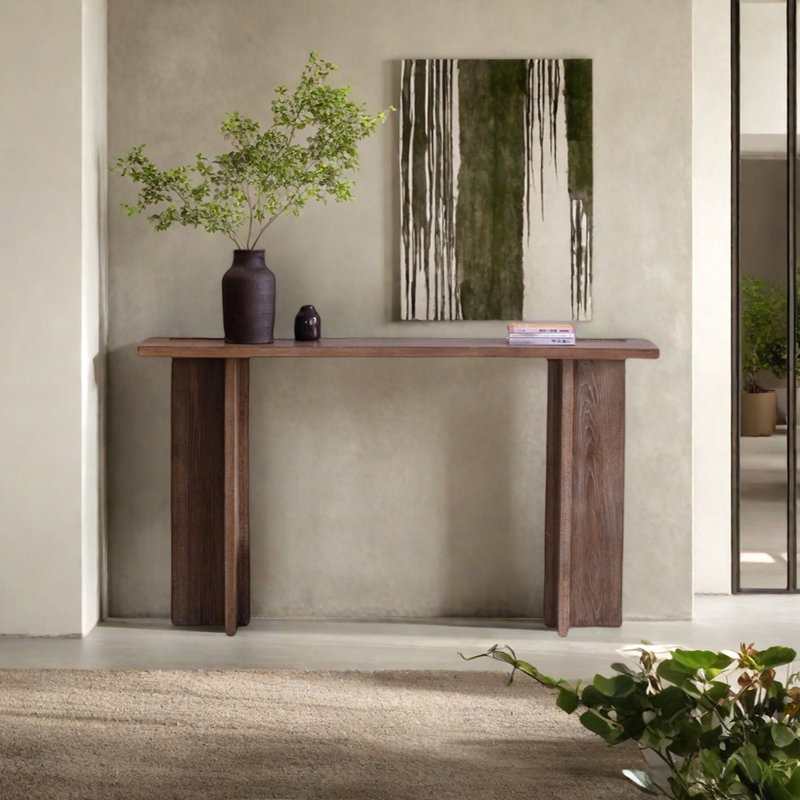 Console rétro minimaliste, H 35,43 po x l 62,99 po x P 12,6 po