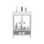 Meuble-lavabo Lorenzo avec quatre tiroirs et deux tablettes ouvertes -1333252511