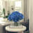 Real Touch Hydrangea Floral Arrangement in a Glass Vase-1618609666