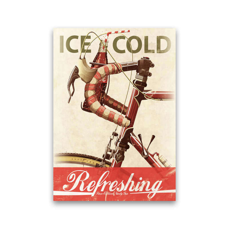 Cola Bike - Print, No Framed, 84cm H x 60cm W x 1cm D