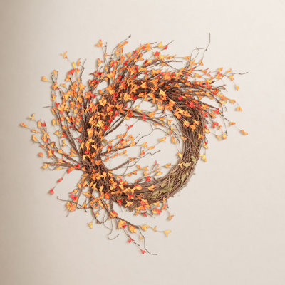 26" Handcrafted Grapevine No Holiday Wreath