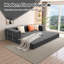 Canapé modulaire 78,8 po, aucun assemblage requis, siège profond, canapé modulaire réarrangable, revêtement en velours côtelé confortable, canapé inclinable peu encombrant-1566600600