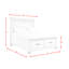 Ensemble de chambre avec grand lit plateforme et rangement 5 pièces Picket House Furnishings Brooks