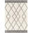 Rectangle Barbarella Handmade Tufted Wool Area Rug in Cream/Black-1110740359