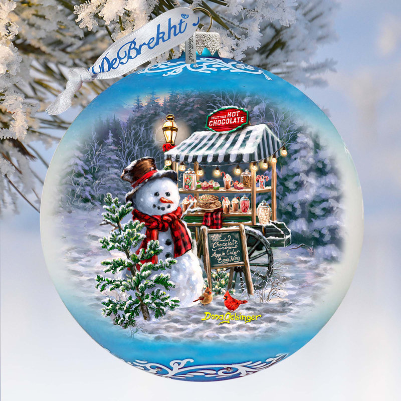 5.5'' Glass Disney/Pixar Ball Ornament, Snowmen 1