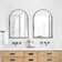 Lilaram Wall Mounted Arch Bathroom / Vanity Mirror