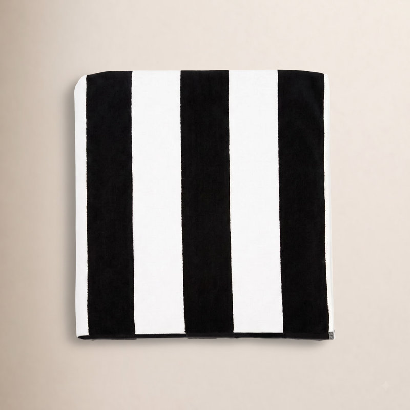 Mendel Beach Towel, Black