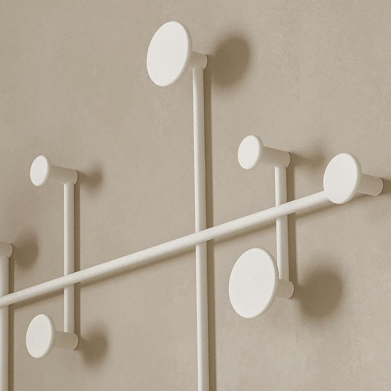 Portemanteau mural, Blanc