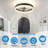 19.7" Low Profile Matte Black Dimmable LED Ceiling Fan Light with Remote Control for Dinning Room and Bedroom-1642999320