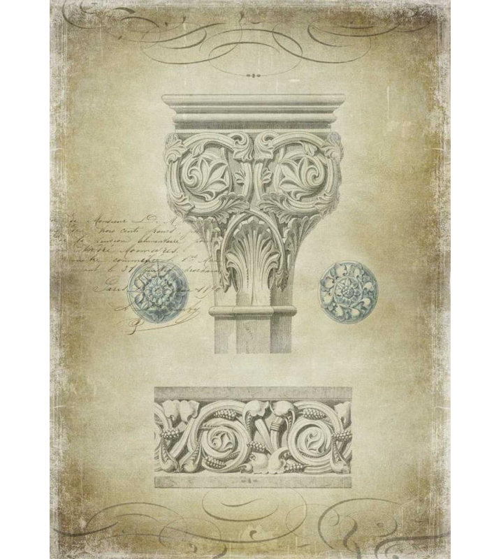One Allium Way® Jeffries, Oliver, reproduction d'art sur toile tendue, ornementale I, H 37 po x l 28 po