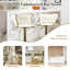 Upholstered Adjustable Height Counter Stool with Metal Frame-1067796033-827548650