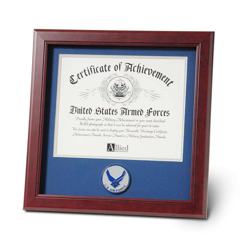 Hillary Brown Wood Beveled Picture Frame with Mat