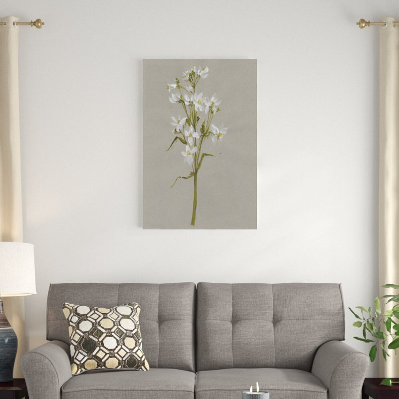 " White Field Flowers I " by Jennifer Goldberger Painting Print, 36" H x 24" W