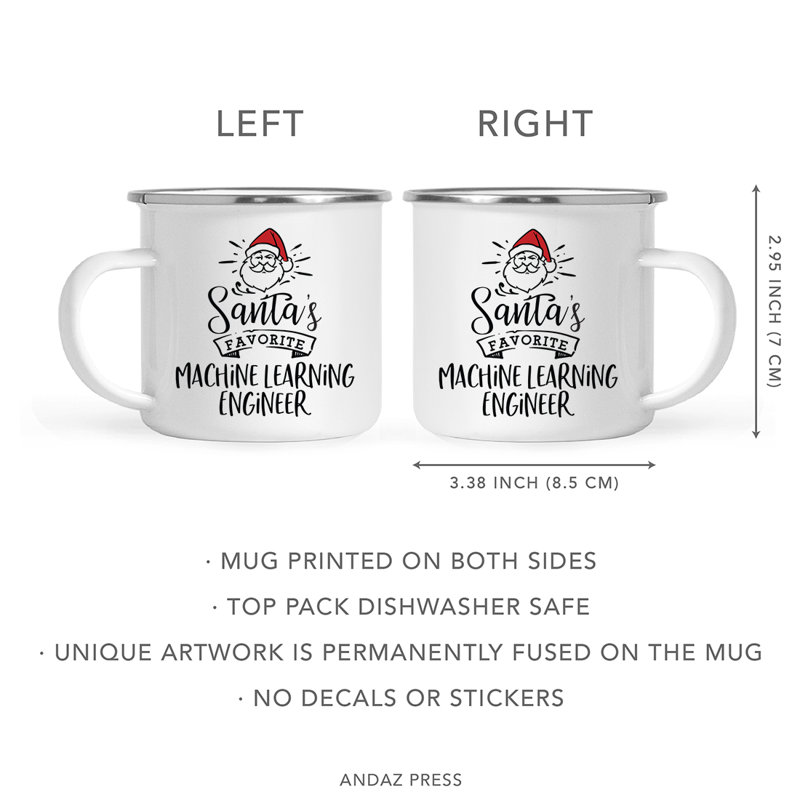 Tasse de camping militaire Yunus Santa's Favorite, Ingénieur en apprentissage machine